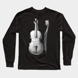 brushing violin Long Sleeve T-Shirt